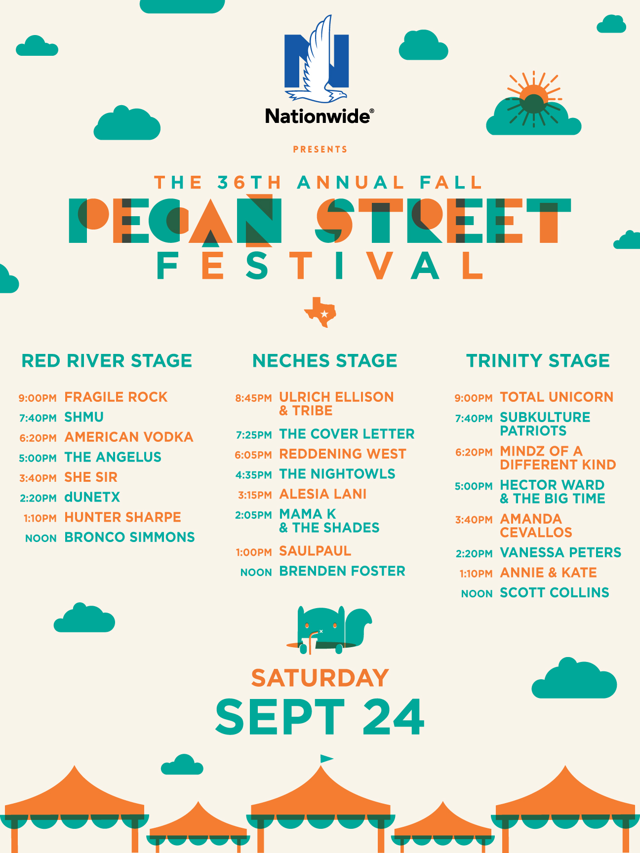 36th Annual Fall Pecan Street Festival ft. Ulrich Ellison