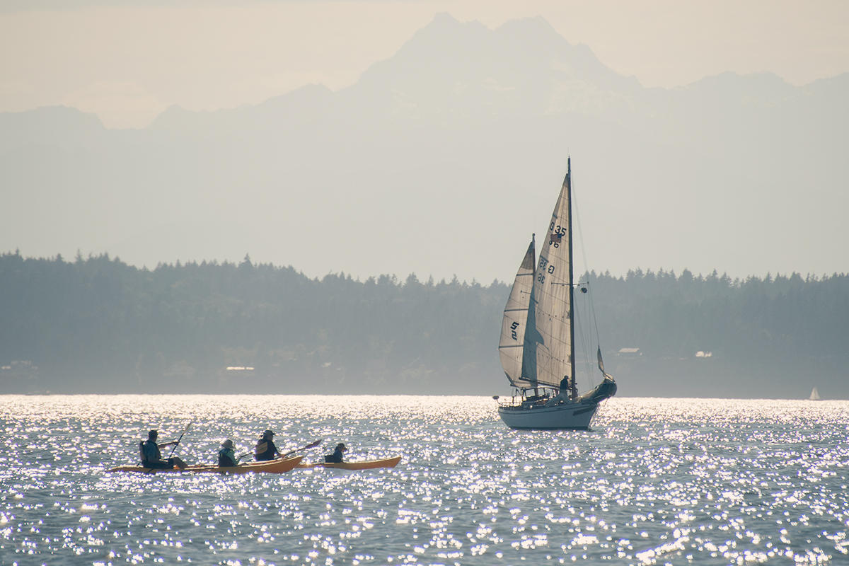 Golden Gardens beach in Seattle